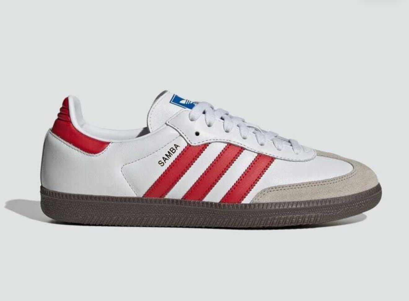 adidas samba branco vermelho