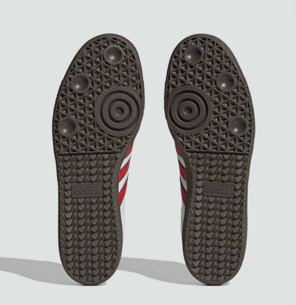 adidas samba branco vermelho