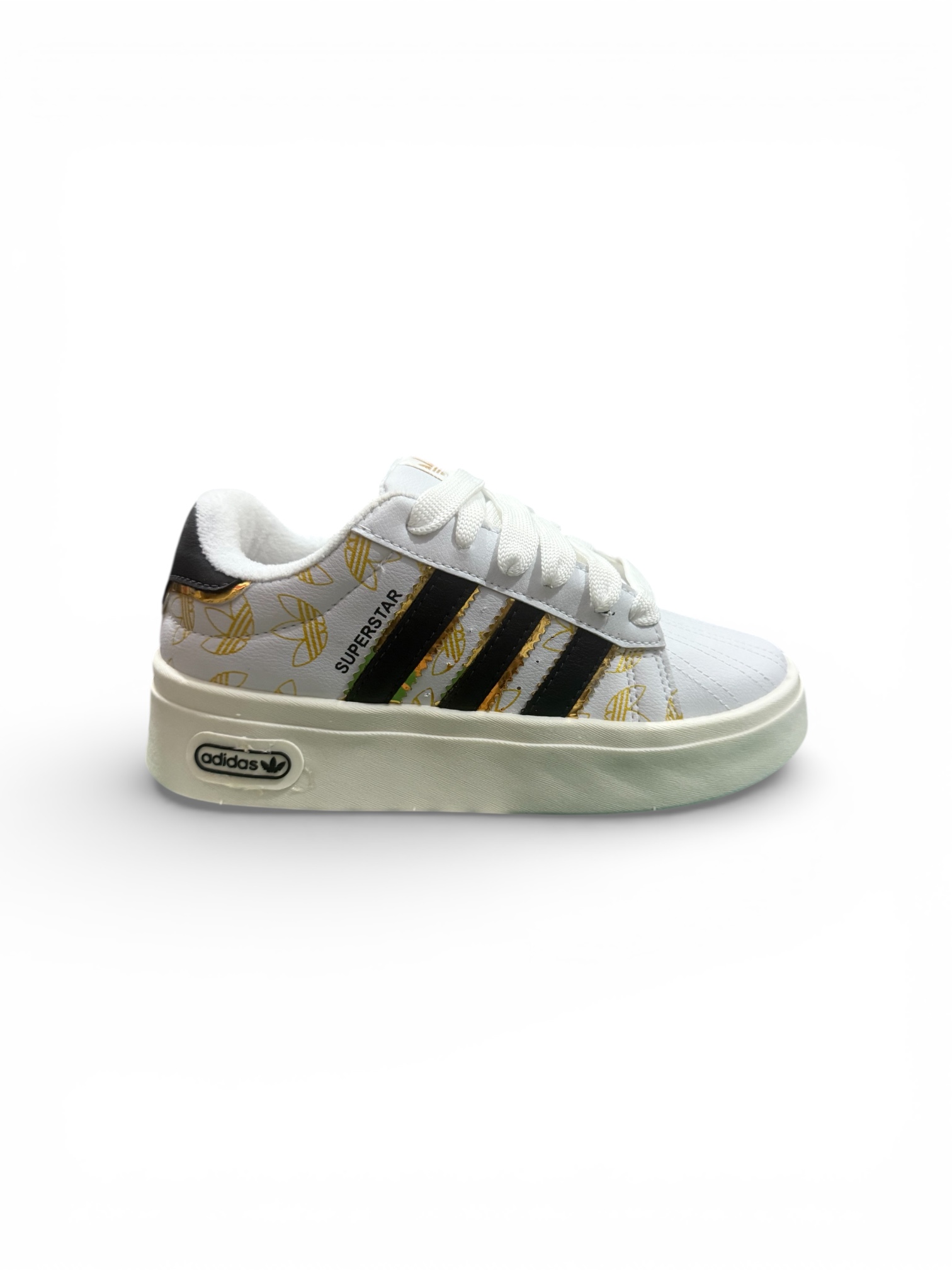 ADIDAS SUPERSTAR ( PRETO / BRANCO / DOURADO)