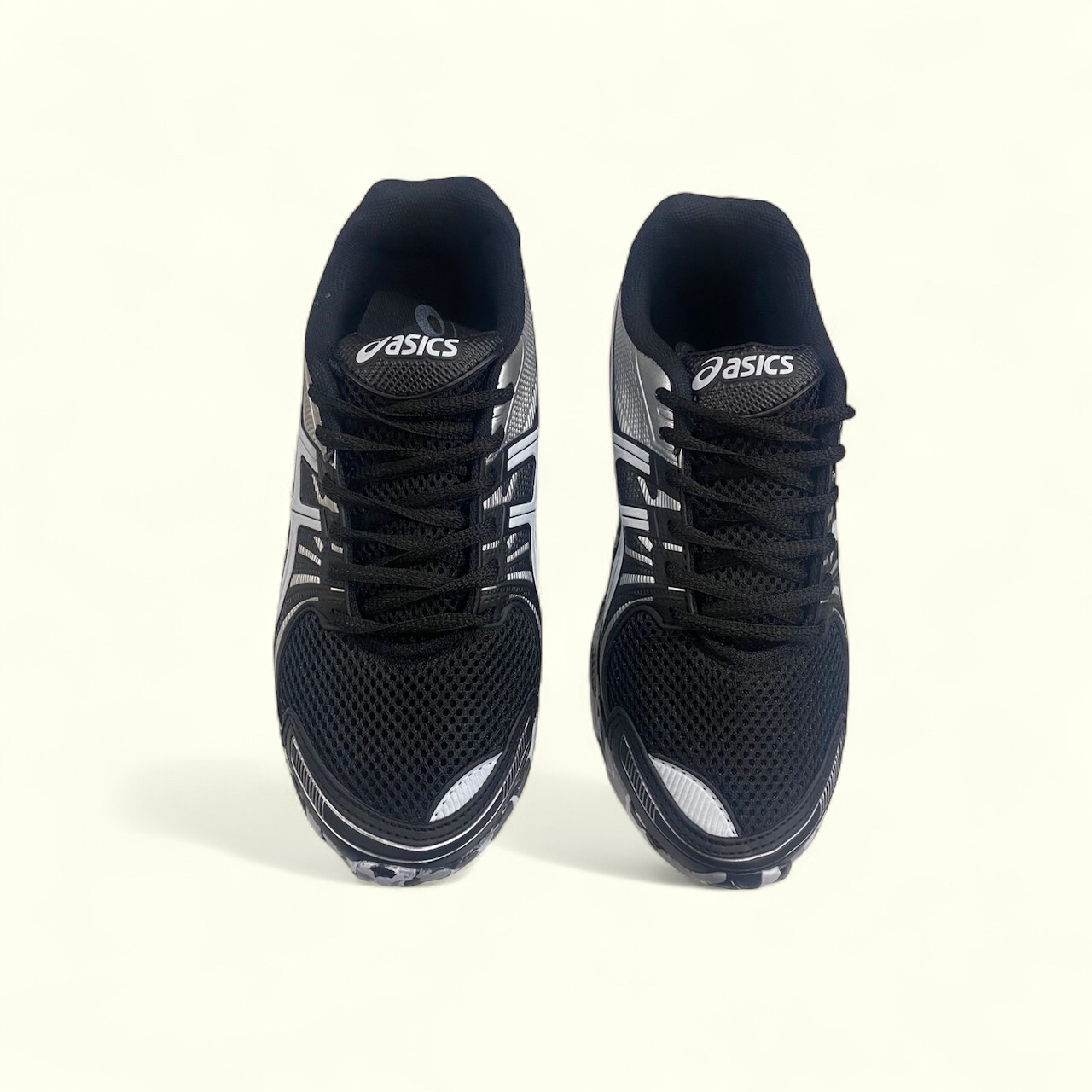 asics gel preto prata 