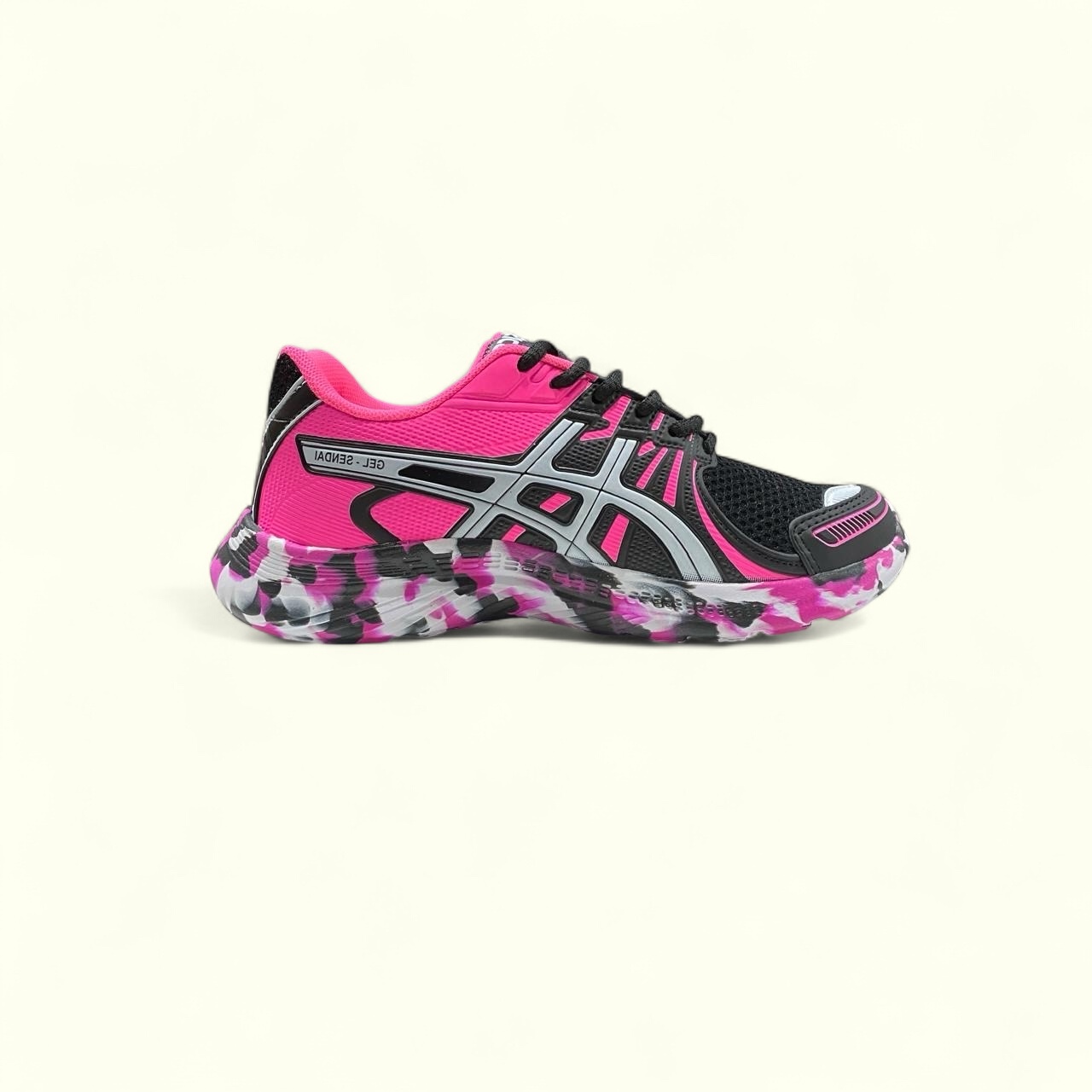 Asics Gel preto rosa