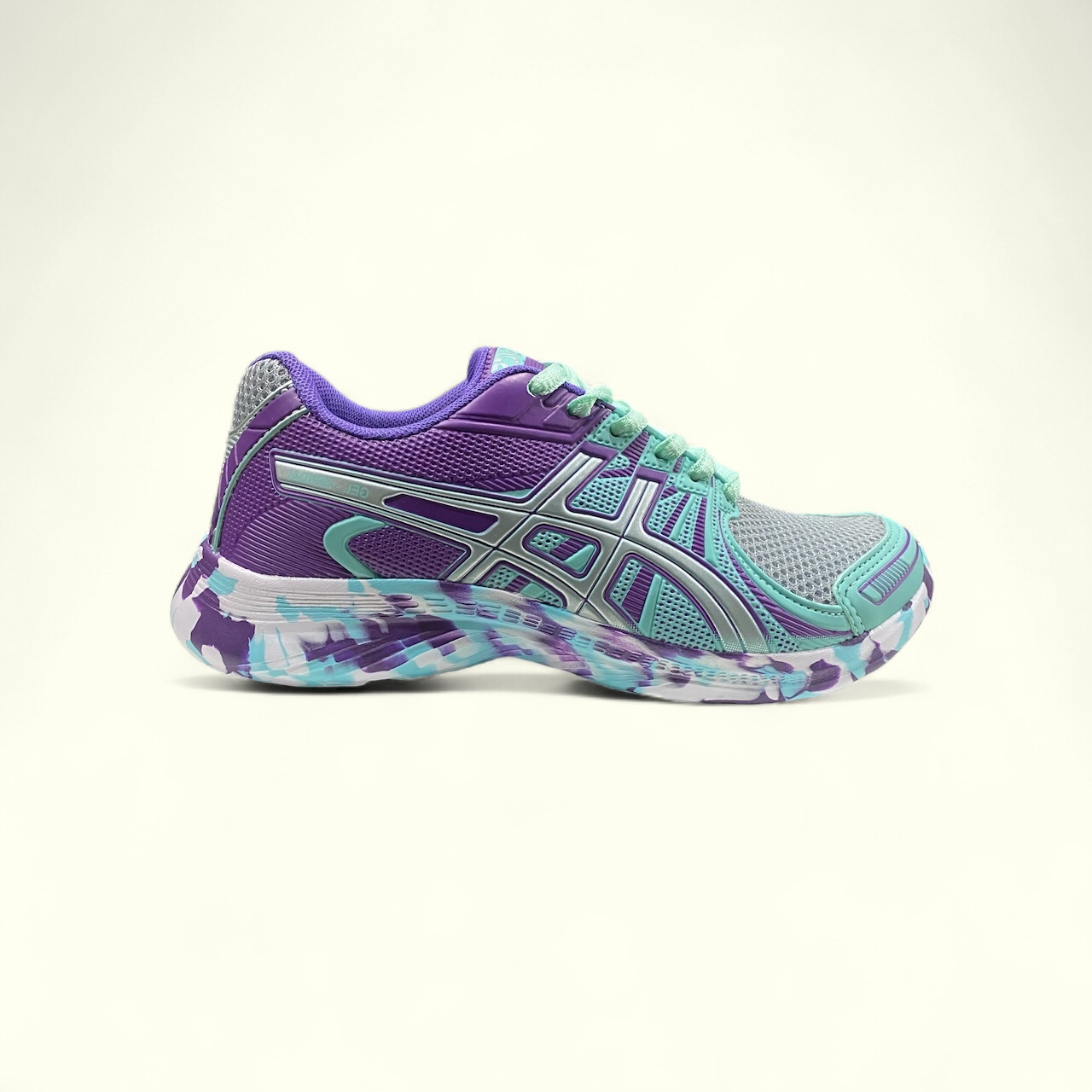 Asics verde agua roxo