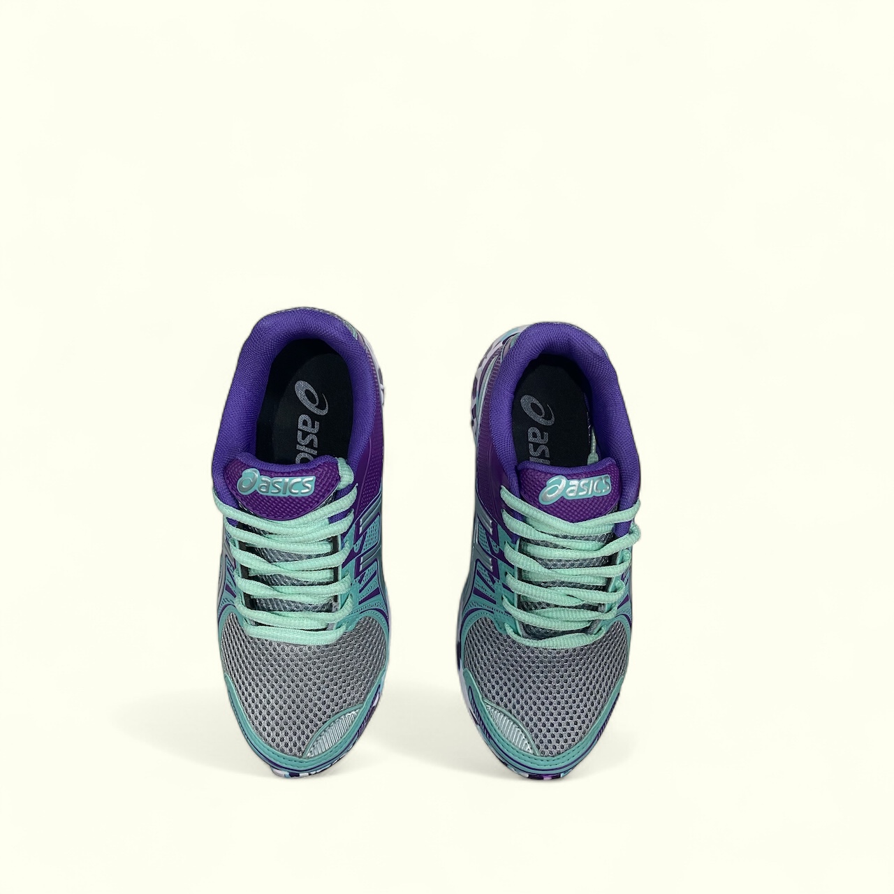 Asics verde agua roxo