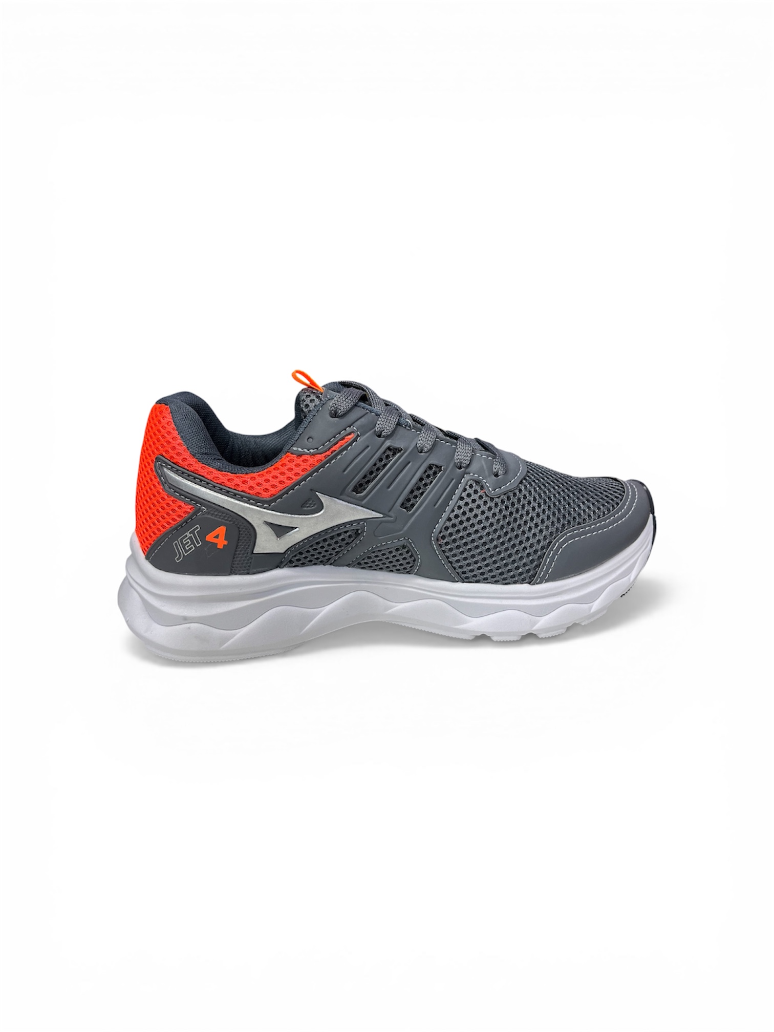 MIZUNO JET 4 ( PRATA / LARANJA )