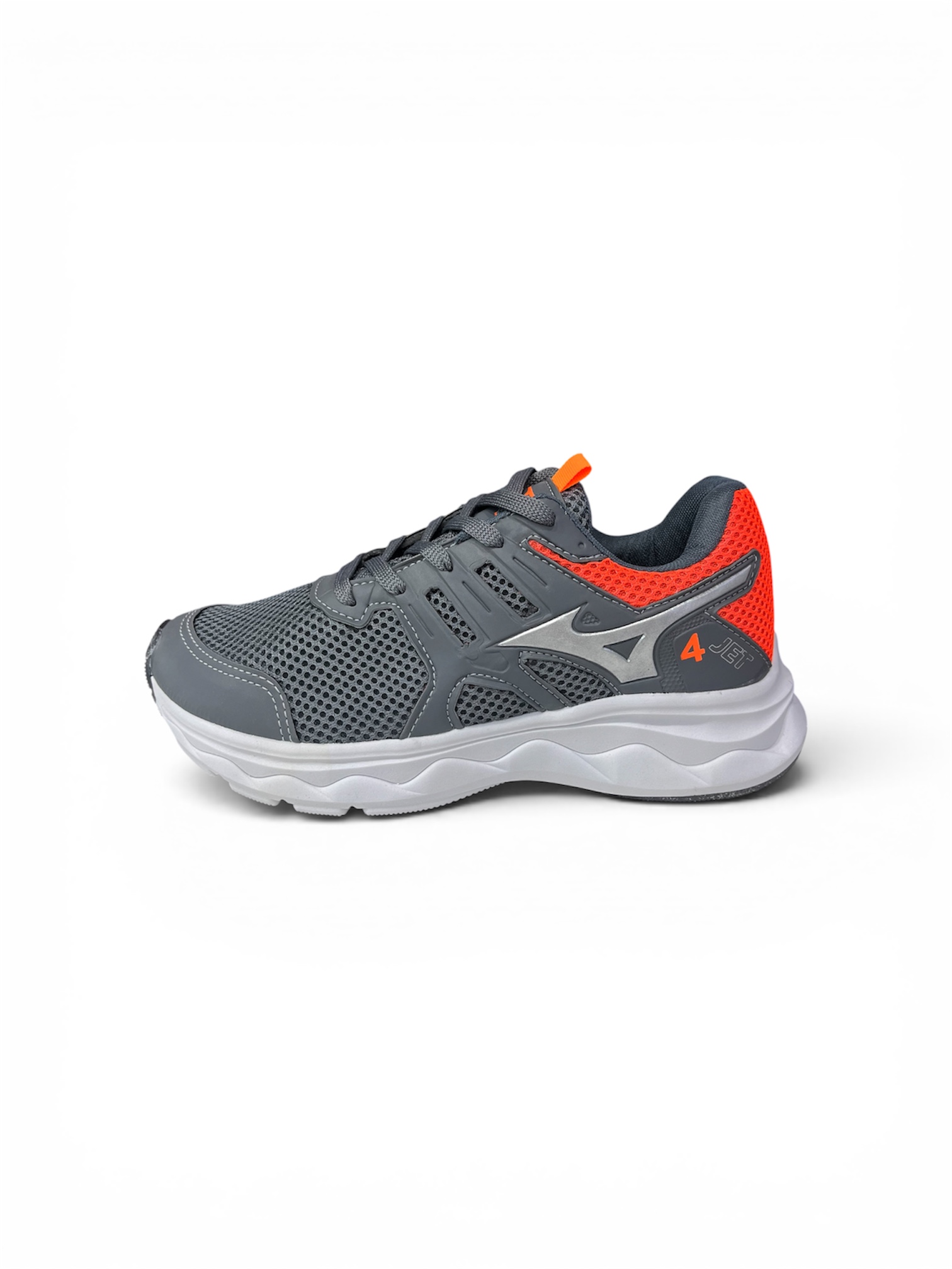 MIZUNO JET 4 ( PRATA / LARANJA )